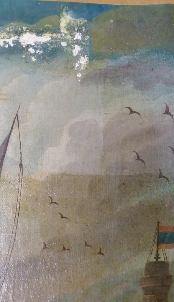 Trumeau : Marine, XVIIIe siècle, huile sur toile